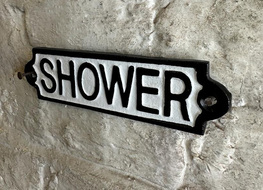 Shower sign
